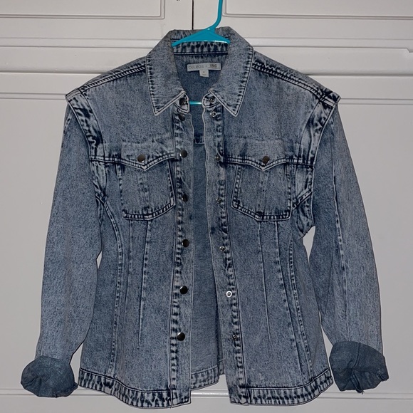 NY SALE 💓 CULPOS X INC Jean Jacket, in Acid Wash, Created for Macy's, Size M - Picture 4 of 9